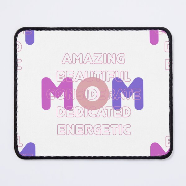 Item preview, MOM: amazing, beautiful, considerate, dedicated, energetic  designed and sold by DrViStudio.