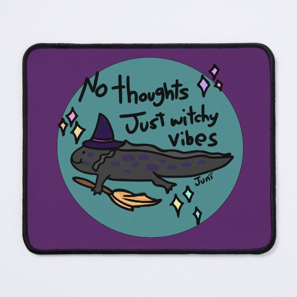 Item preview, No Thoughts Witchy Axolotl designed and sold by FroggyXHues.