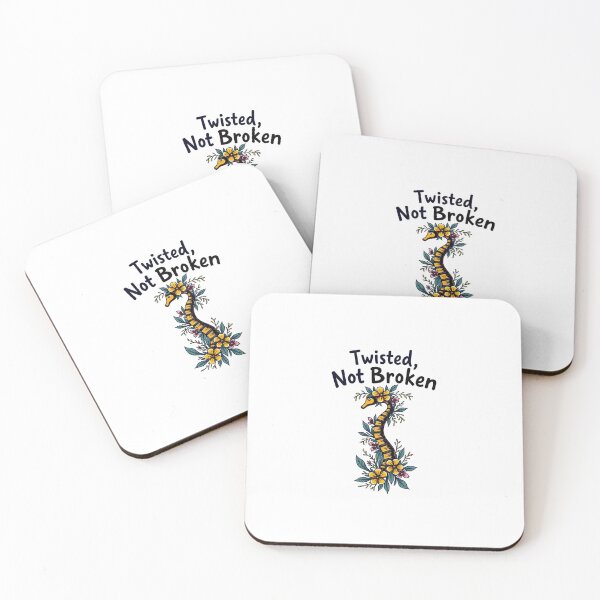 Item preview, "Twisted Not Broken" Scoliosis Awareness designed and sold by ProWander1.