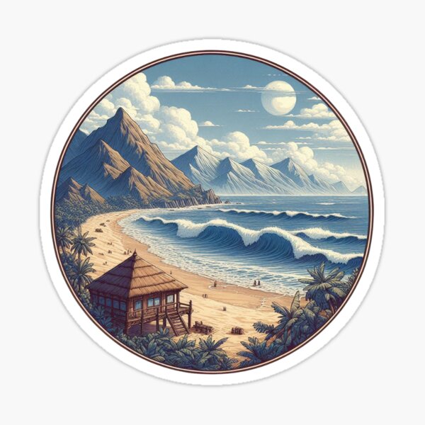 Item preview, Beach Aesthetic designed and sold by Caffeinated Penguin.