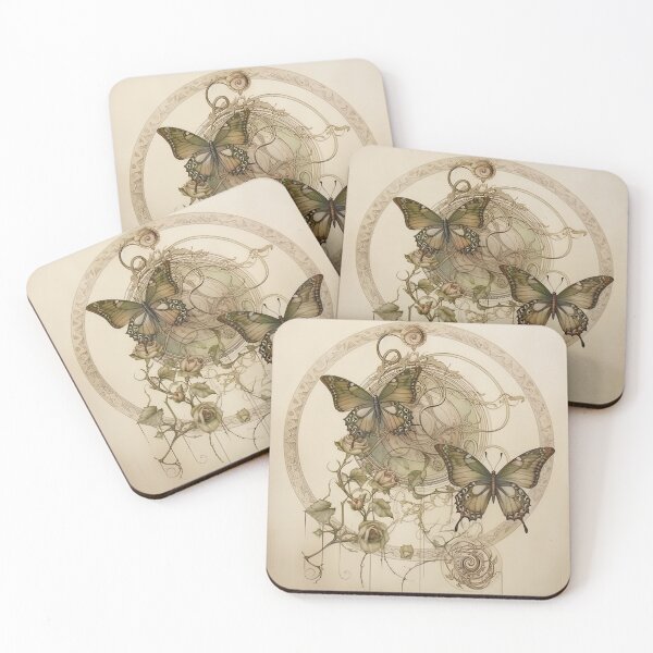 Item preview, Butterfly Symphony in a Floral Universe designed and sold by bloorose.