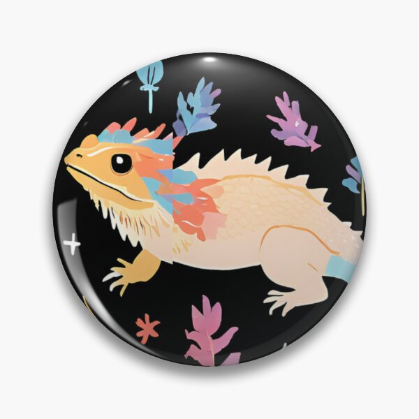 Item preview, Whimsical Bearded Dragon Garden Pattern designed and sold by beaniedreamie.
