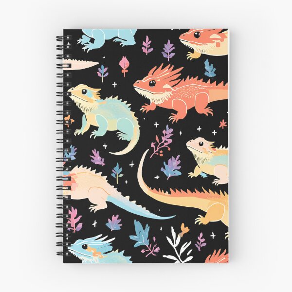 Item preview, Whimsical Bearded Dragon Garden Pattern designed and sold by beaniedreamie.