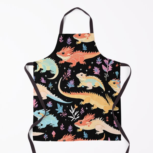 Item preview, Whimsical Bearded Dragon Garden Pattern designed and sold by beaniedreamie.