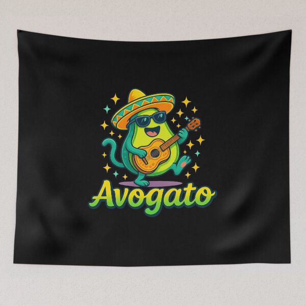 Item preview, Avogato Vegan Cat Sombrero Cinco De Meow Fiesta Celebration  designed and sold by facegm.