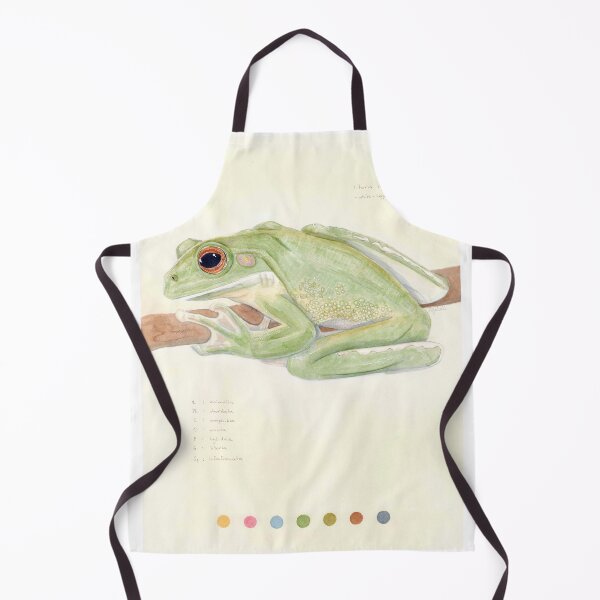 Artikelvorschau, 'litoria infrafrenata' - Aquarellmalerei, Tierkunst entworfen und verkauft von sarahkianaart.