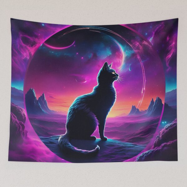 Item preview, Portal Kitty: Mirada cósmica más allá del velo designed and sold by Mo & Ko Design.