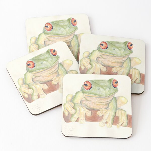 Item preview, 'litoria chloris' - watercolour painting, animal art designed and sold by sarahkianaart.