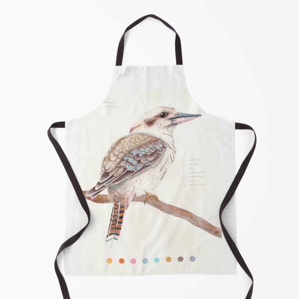 Item preview, 'dacelo novaeguineae' - watercolour painting, animal art designed and sold by sarahkianaart.