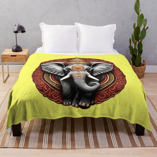 Item preview, BEAUTIFUL HINDU ELEPHANT DESIGN (#FFFF66) designed and sold by Marlon Oseguera.
