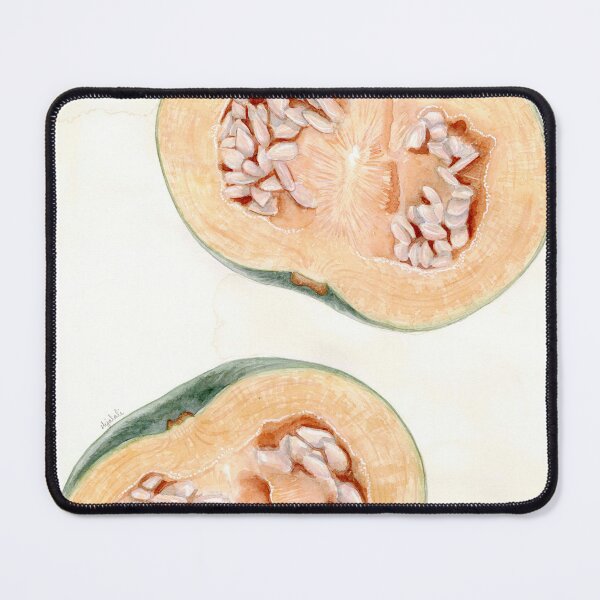 Item preview, 'cucurbita pepo' - watercolour painting, food art designed and sold by sarahkianaart.