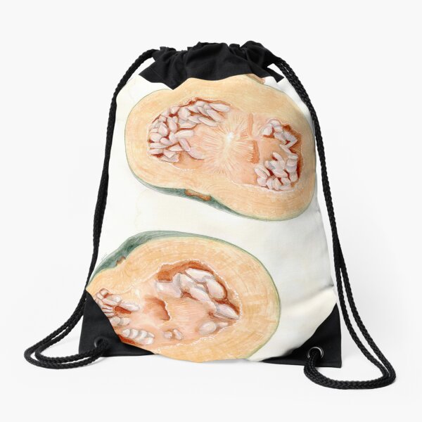 Item preview, 'cucurbita pepo' - watercolour painting, food art designed and sold by sarahkianaart.