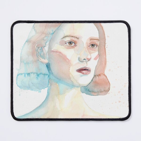 Item preview, 'quiet observer' - watercolour painting, portrait art designed and sold by sarahkianaart.