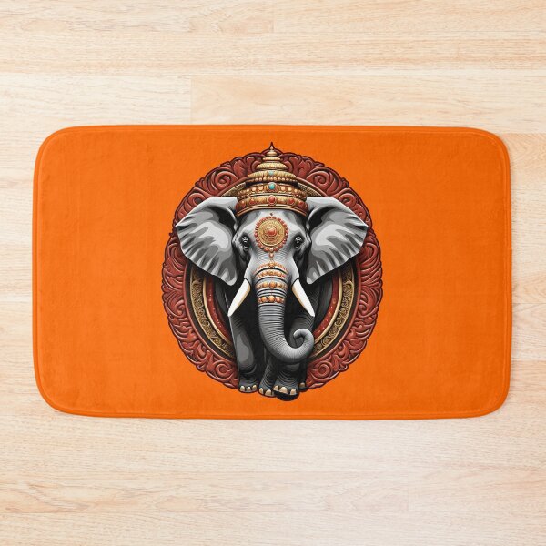 Item preview, BEAUTIFUL HINDU ELEPHANT DESIGN (#FF6600) designed and sold by Marlon Oseguera.