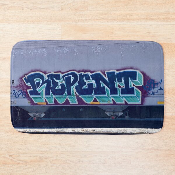 Item preview, REPENT Graffiti –  Separation of Church & State Protest Art designed and sold by aadventures.