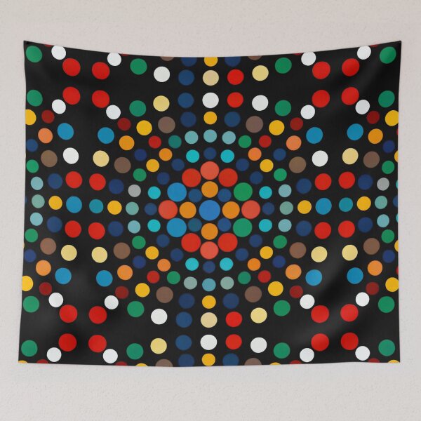 Item preview, Polka Pulse: Color Rhythm on Black  designed and sold by donwillisjrart.