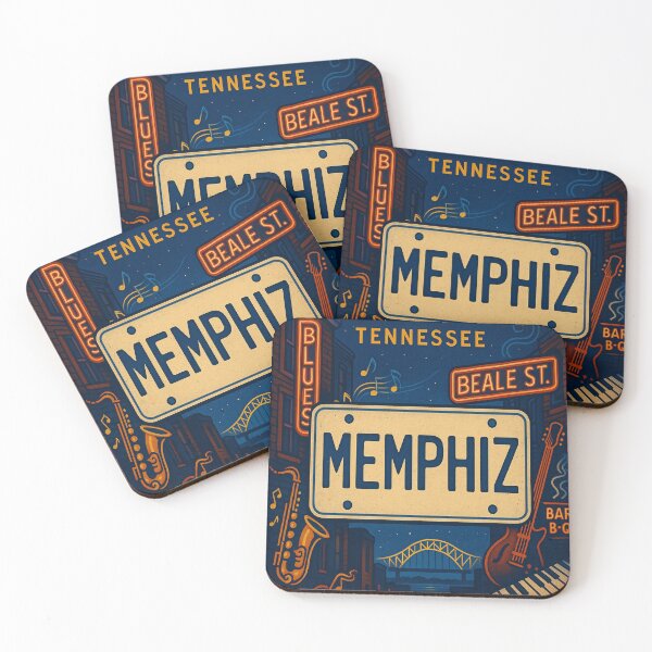 Item preview, Memphiz Blues Roadtrip: A License Plate Tribute to America's Music City designed and sold by Globalcitytees.