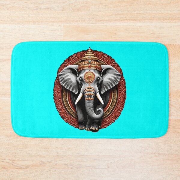 Item preview, BEAUTIFUL HINDU ELEPHANT DESIGN (#00FFFF) designed and sold by Marlon Oseguera.