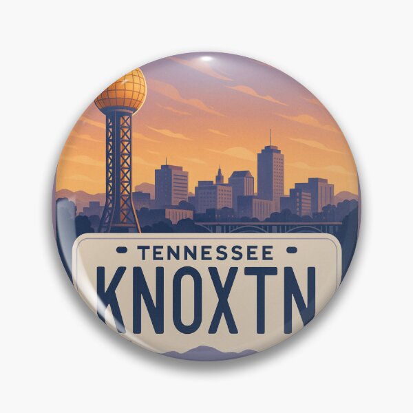 Item preview, Knoxville Roadtrip Vibes: Sunsphere License Plate Tribute designed and sold by Globalcitytees.