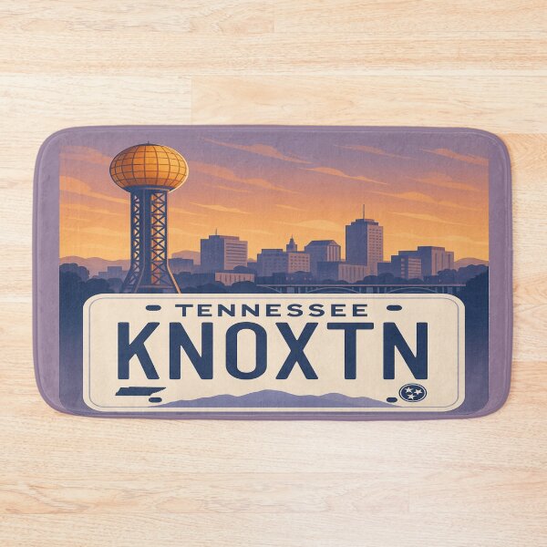 Item preview, Knoxville Roadtrip Vibes: Sunsphere License Plate Tribute designed and sold by Globalcitytees.