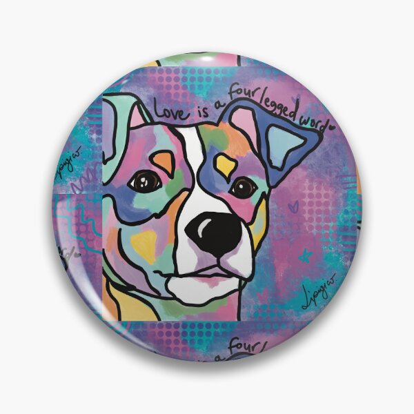 Artikelvorschau, Liebe ist ein Wort auf vier Beinen. Jack Russell-Ausgabe. entworfen und verkauft von LipigicoArt.