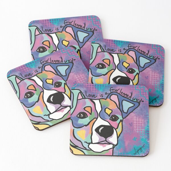 Item preview, Love is a four legged word. Jack Russell edition. designed and sold by LipigicoArt.