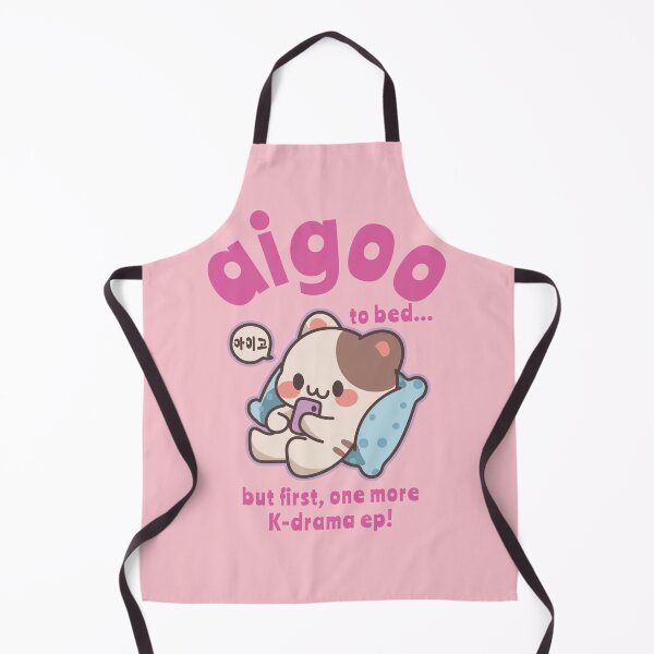 Item preview, Fun K-Drama Phrase | Funny K-Drama Saying | Aigo to Bed – K-Drama Binge Cat designed and sold by KGlam.
