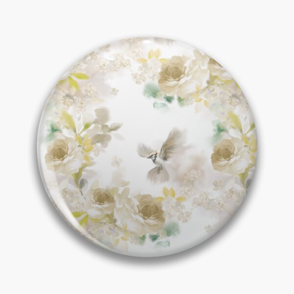 Item preview, Flowers ,floral ,romance ,classy ,rose ,forget me not ,beige ,botanical ,hummingbird ,bird ,love ,patterns ,youth ,happy ,wallpaper ,classic  designed and sold by letsgow8th.