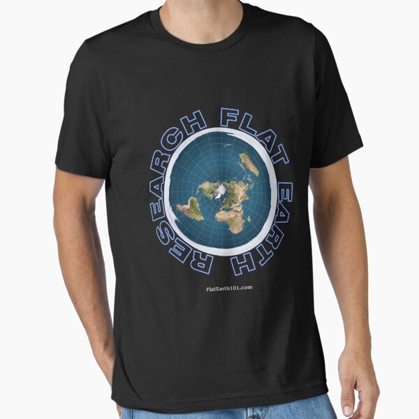 Research Flat Earth - Flat Earth Map Essential T-Shirt