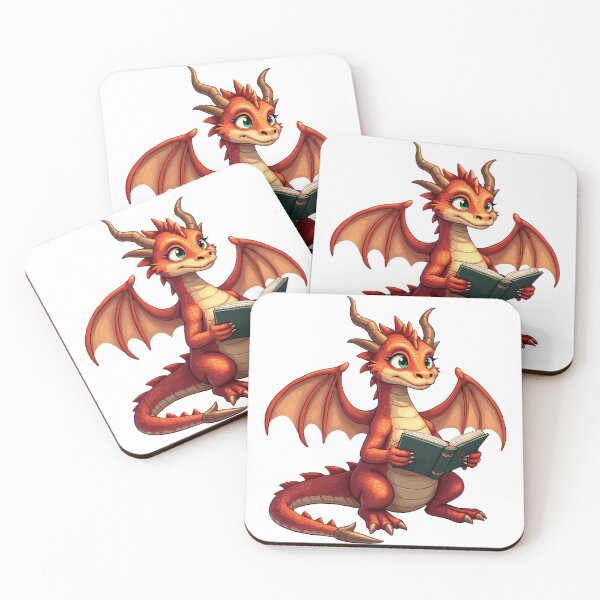 Item preview, Bookworm Dragon – Read Like a Beast designed and sold by BeamiCreations.