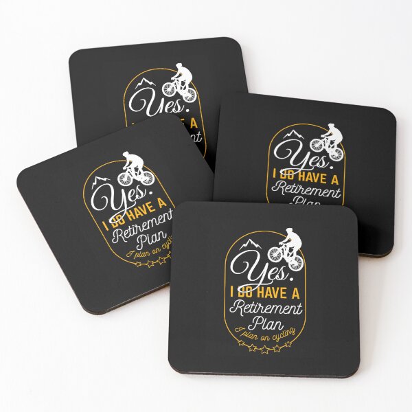 Item preview, Yes I Do Have a Retirement Plan – I Plan to Go Biking Funny Quote designed and sold by miaa-artistshop.