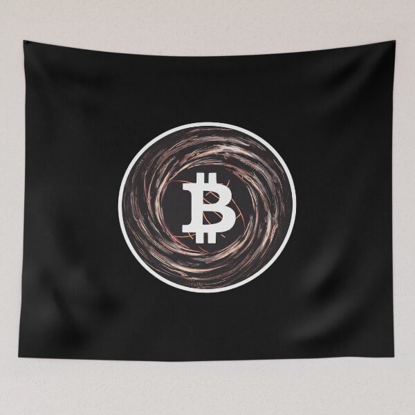 Item preview, Bitcoin Blackout Logo Tee designed and sold by RadDeck.