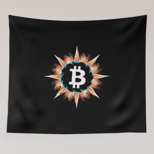 Item preview, Minimal Bitcoin Pulse Shirt designed and sold by RadDeck.