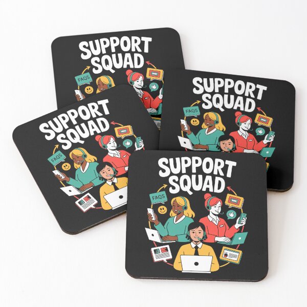 Item preview, Support Squad – Customer Service Heroes Unite designed and sold by Taans-Creation.