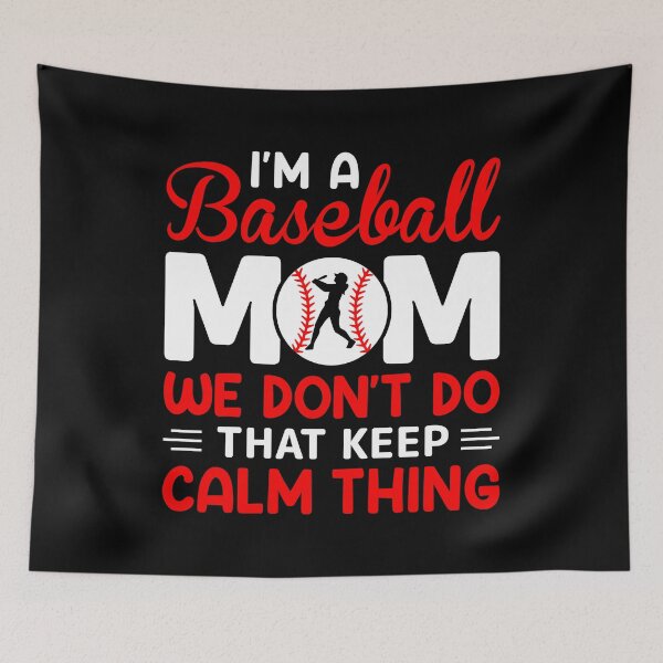 Item preview, Baseball Mom Retro Sport Art designed and sold by Back2Collage.