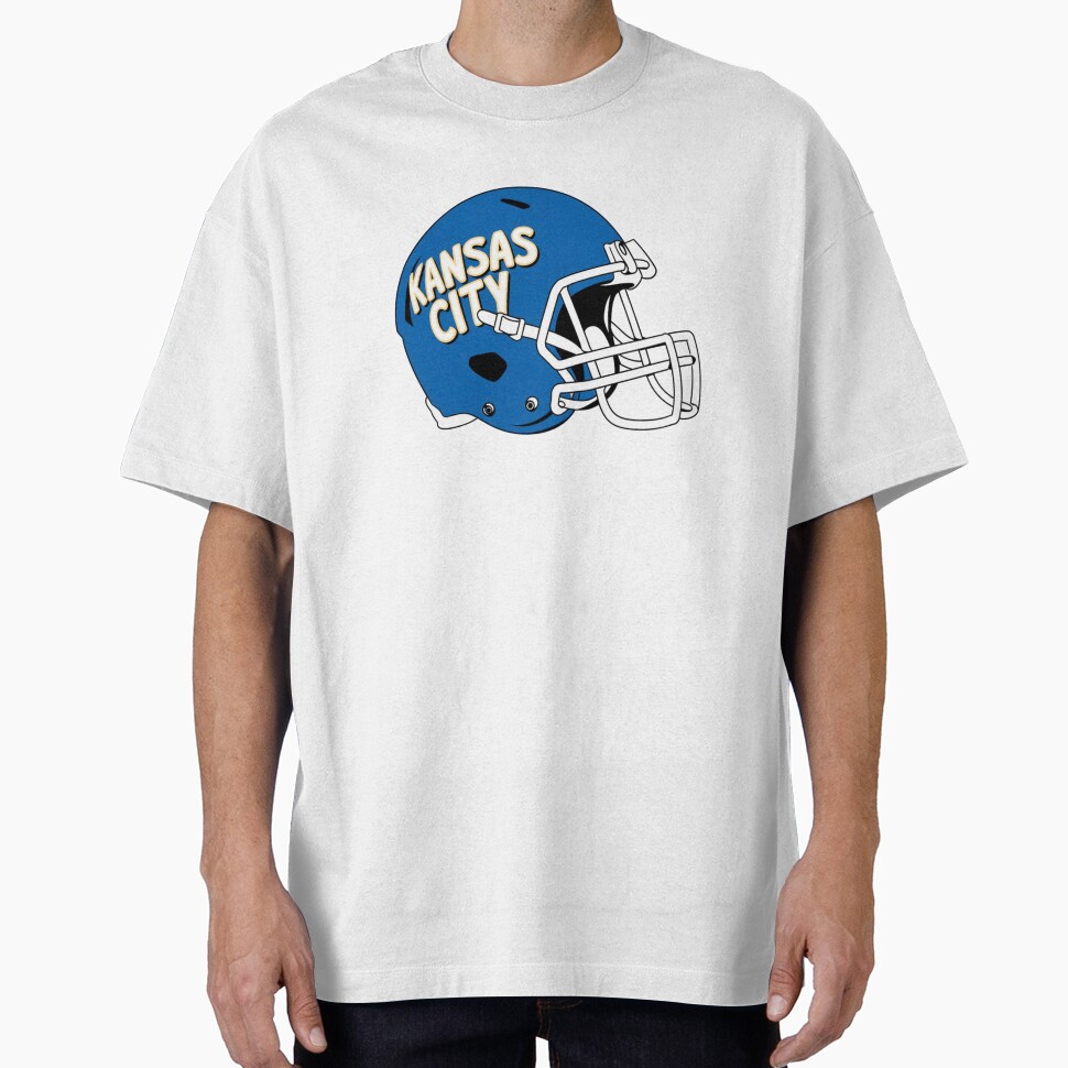 Kansas City Chiefs V.7 Sticker Oversized T-Shirt Modernteehub
