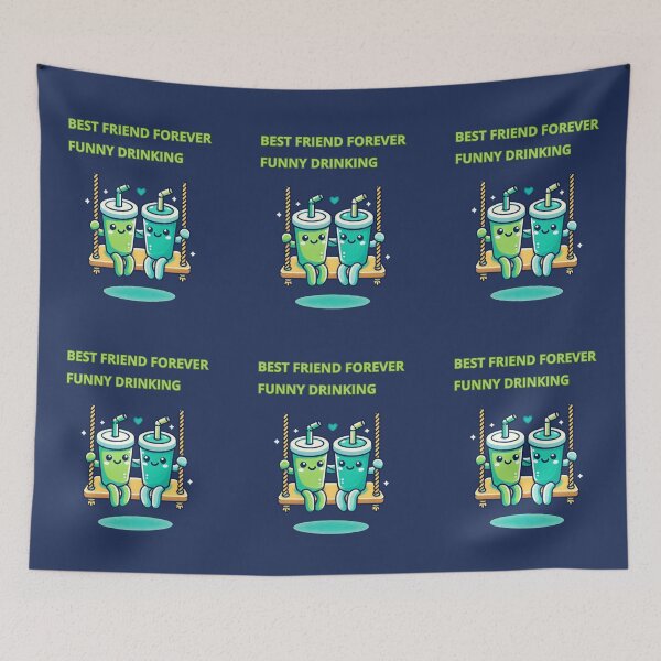 Item preview, Best Friend Forever Funny Drinking designed and sold by TrendsLook.
