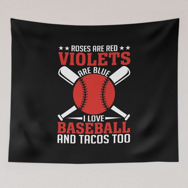 Item preview, I Love Baseball and Tacos Retro Sport Art designed and sold by Back2Collage.