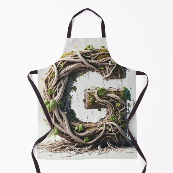Item preview, a monogram of a big G surrounded by roots and vines designed and sold by Highpinch.