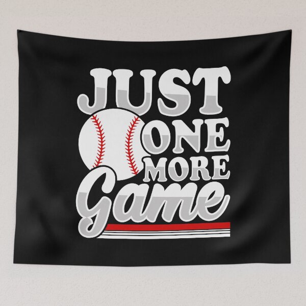 Item preview, Just one More Baseball Game Retro Sport Art designed and sold by Back2Collage.