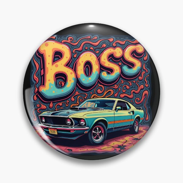 Item preview, Psychedelic Boss Mustang designed and sold by Automotive Art by Greg.