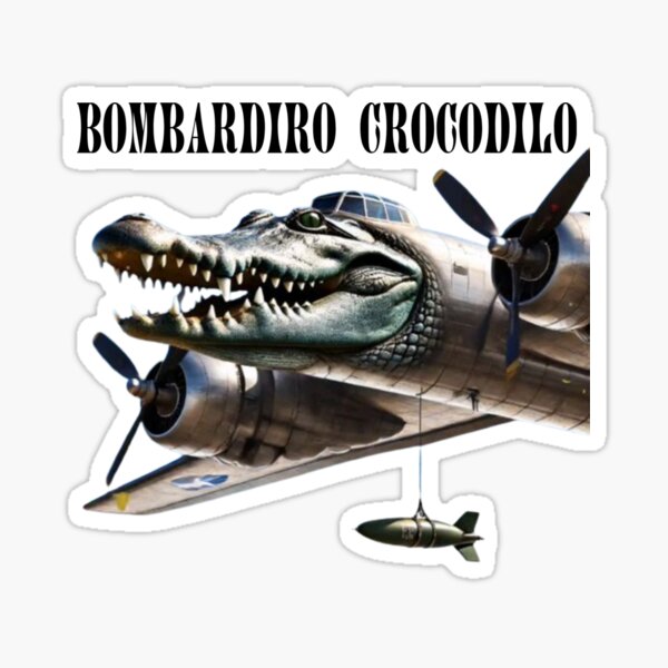 Artikel-Vorschau von bombardiro crocodilo lustiges italienisches Brainrot-Meme, designt und verkauft von shop43.