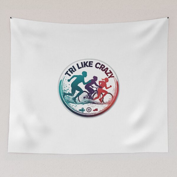 Item preview, Tri Like Crazy – Intense Triathlon Athlete Design designed and sold by Triathlongram.