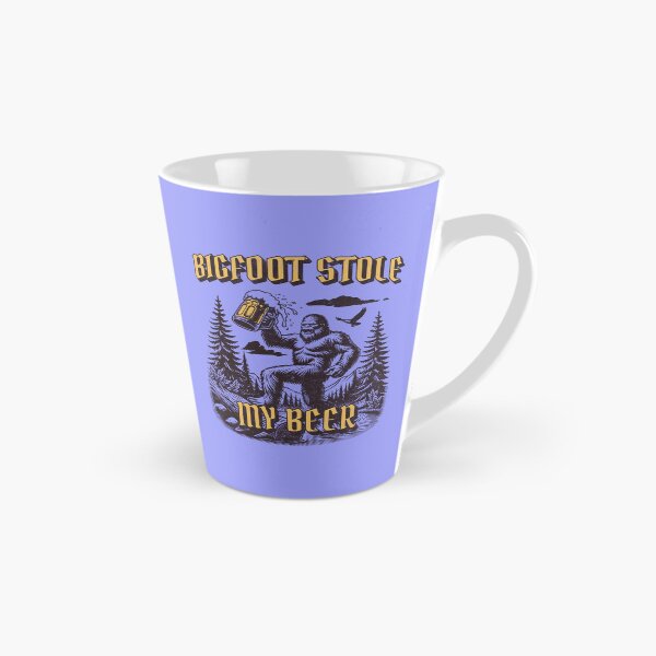 Item preview, Bigfoot Stole My BEER Sasquatch Forest Beer Mug designed and sold by scooterbaby.