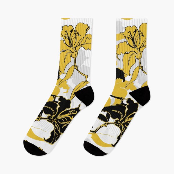 Item preview, Shadow Bloom — Bold Florals in Black & Gold designed and sold by Hadamundo.