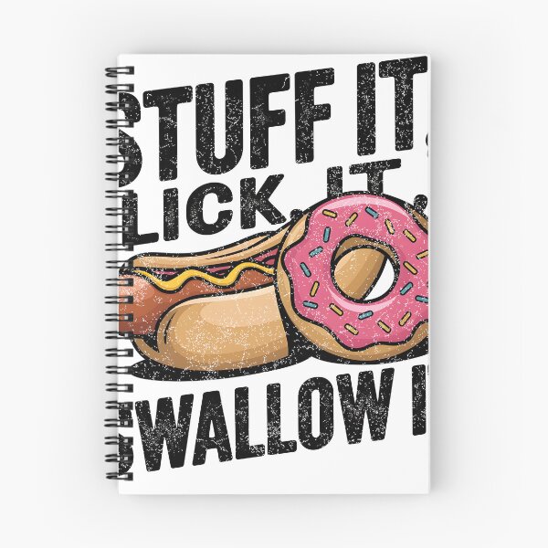 Artikelvorschau, Stopfen, lecken, schlucken – Lustiger Hotdog- und Donut-Feinschmecker entworfen und verkauft von boundlessly2art.