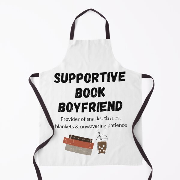 Item preview, Supportive Book Boyfriend Black text designed and sold by CottonandQuill.
