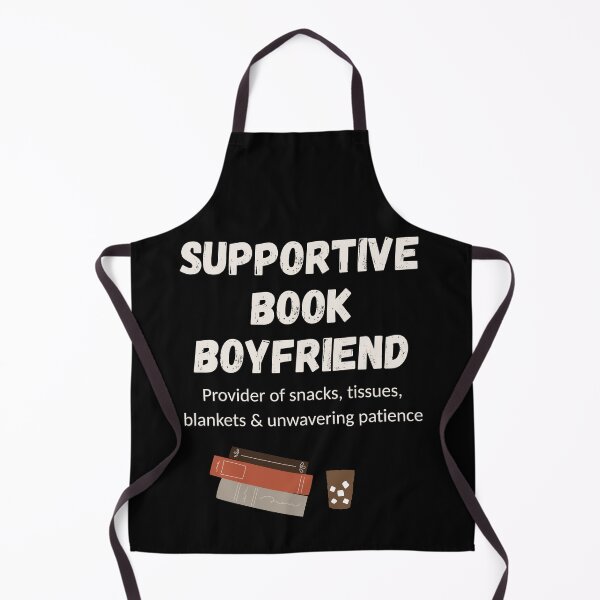 Item preview, Supportive book boyfriend white text  designed and sold by CottonandQuill.
