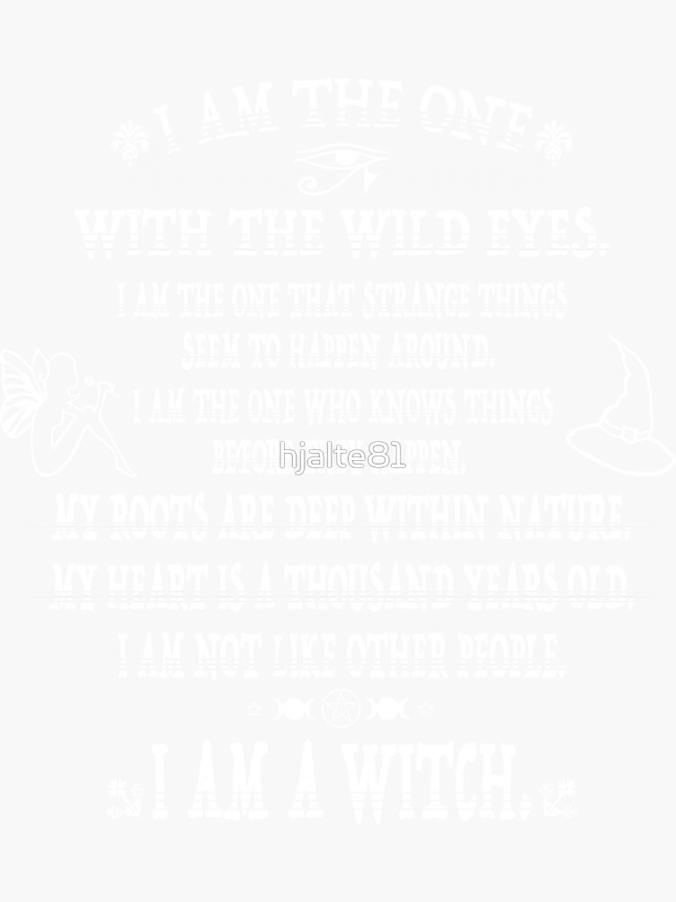Thumbnail 3 of 3, Sticker, I Am A Witch designed and sold by hjalte81.