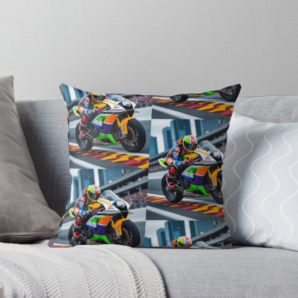 Item preview, Rainbow Superbike Rider 88 Motorcycle Racebike Downtown Circuit designed and sold by Moto Graphix.